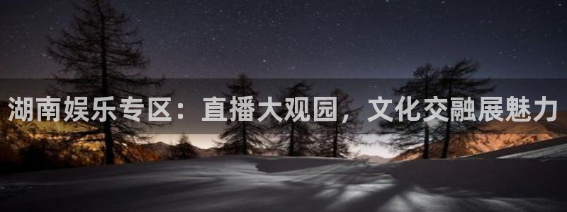 蓝图娱乐：湖南娱乐专区：直播大观园，文化交融展魅力